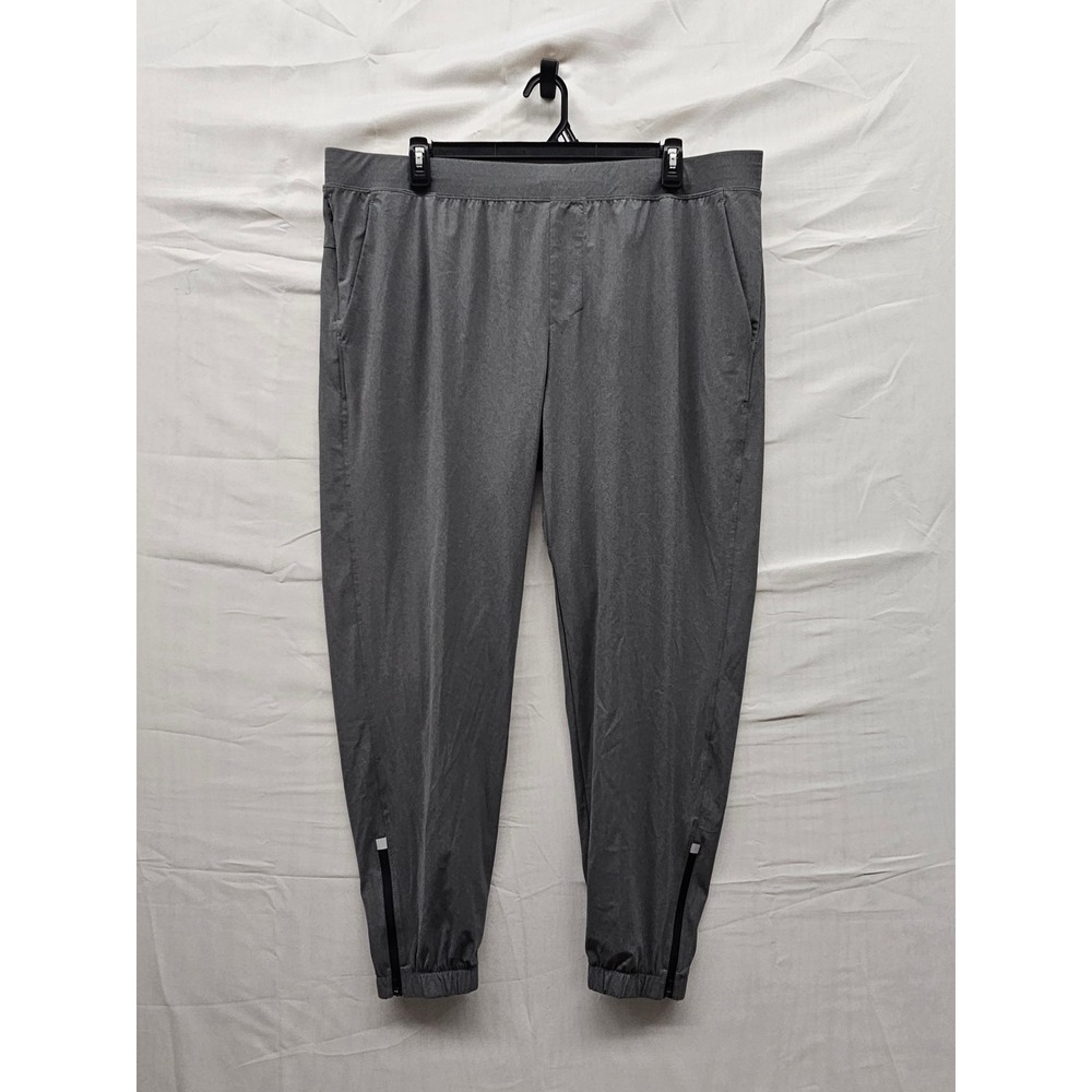 All in Motion Mens Lightweight‎ Run Pants Gray Polyester Blend Athletic Size XXL